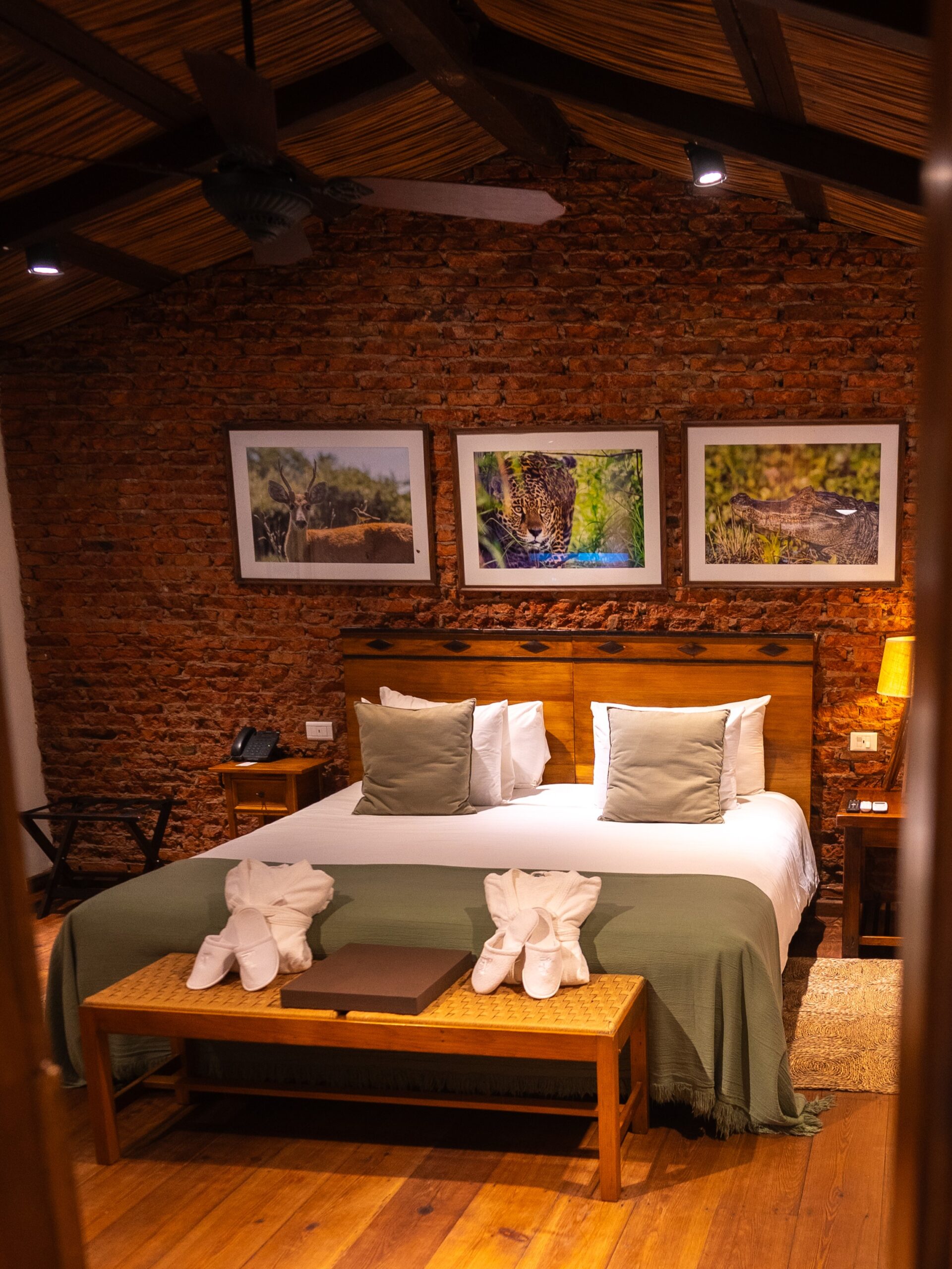 Habitación Deluxe del lodge El Tránsito en los Esteros del Iberá